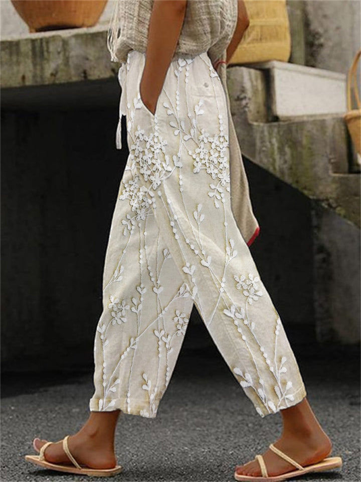 Aviora | Pantaloni Stampati Vigneto