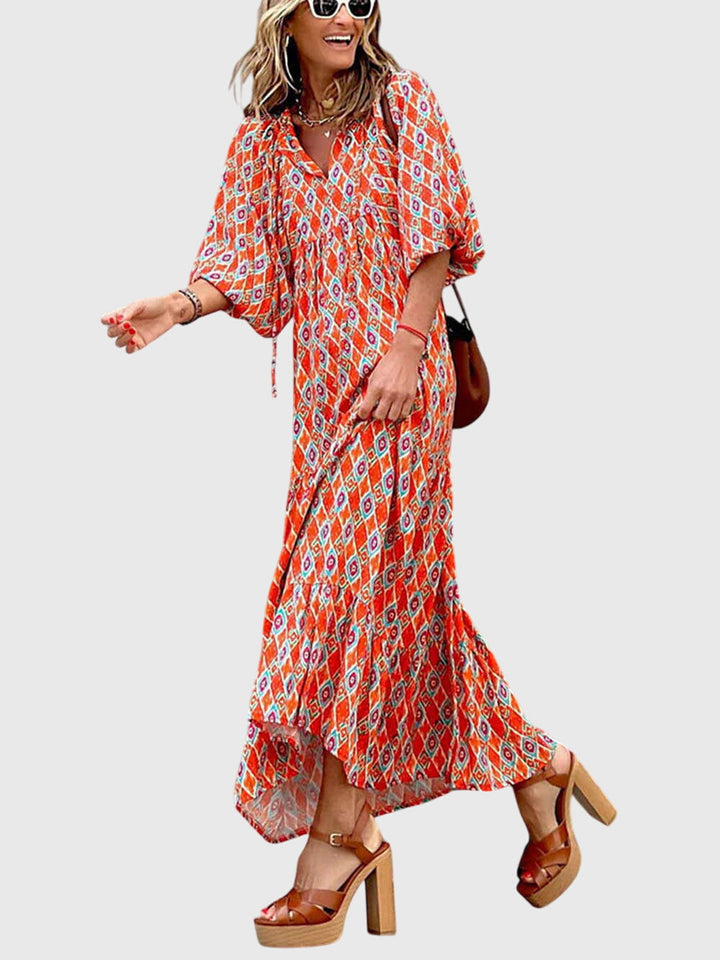 Dawn - Elegante maxi dress largo