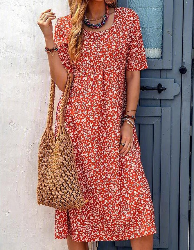 Anora – Vestito Midi Boho Stampato