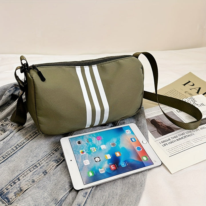 Borsa a Tracolla Casual a Righe da Donna