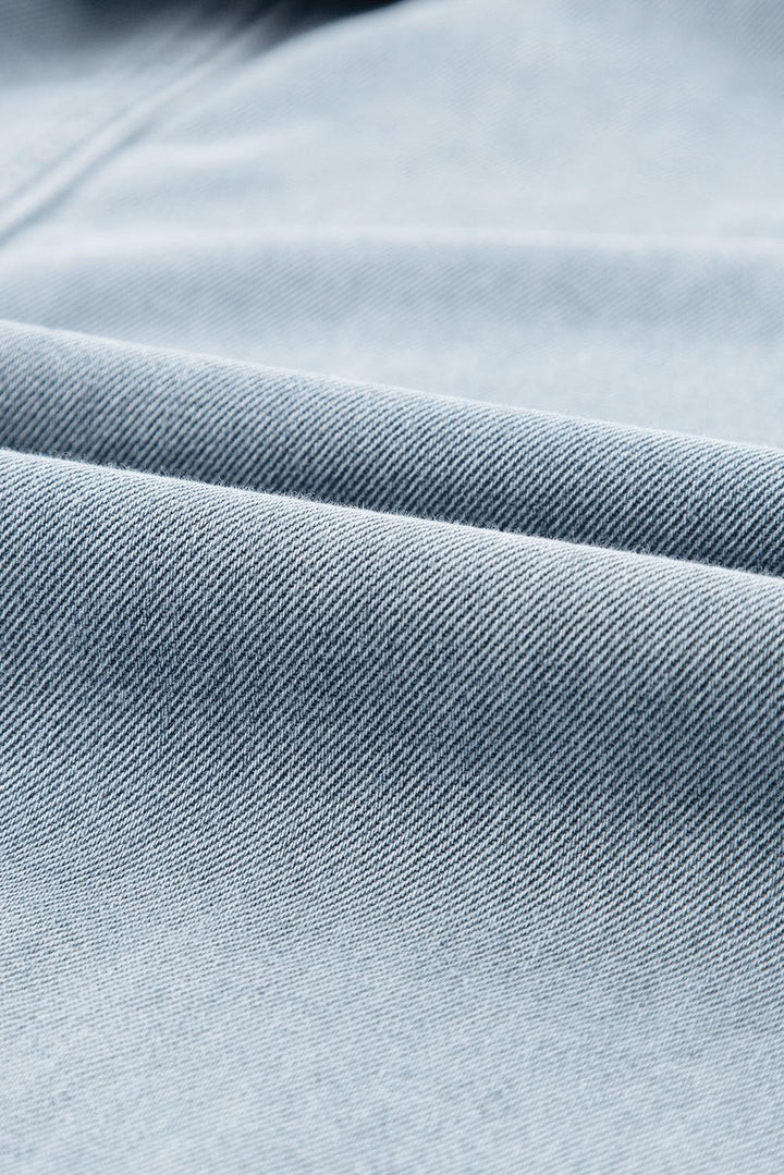 Sofia® | Elegante Vestito di Denim con Maniche a Pipistrello Corte