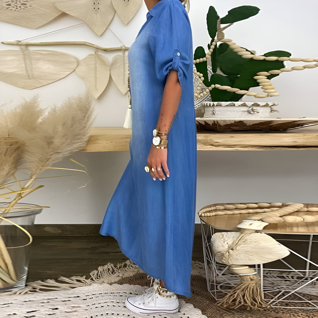 Sofia™ | Abito in denim con scollo a V