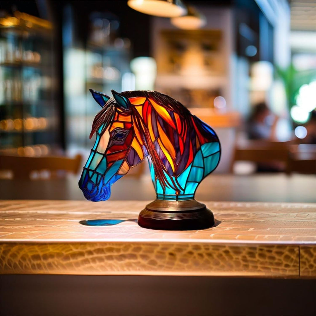 Illuminazione per Cavallo in Vetro Sagomato