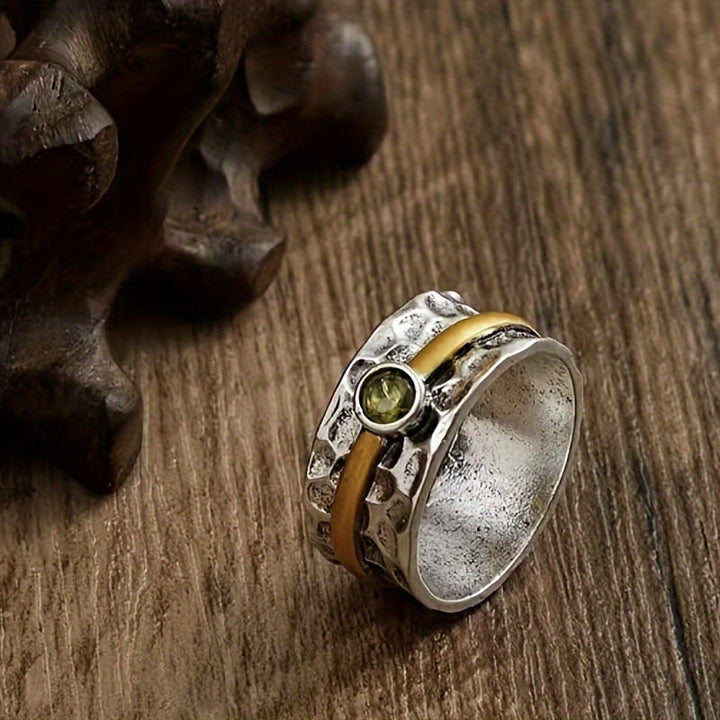 Anello in Zirconio Verde Elegante