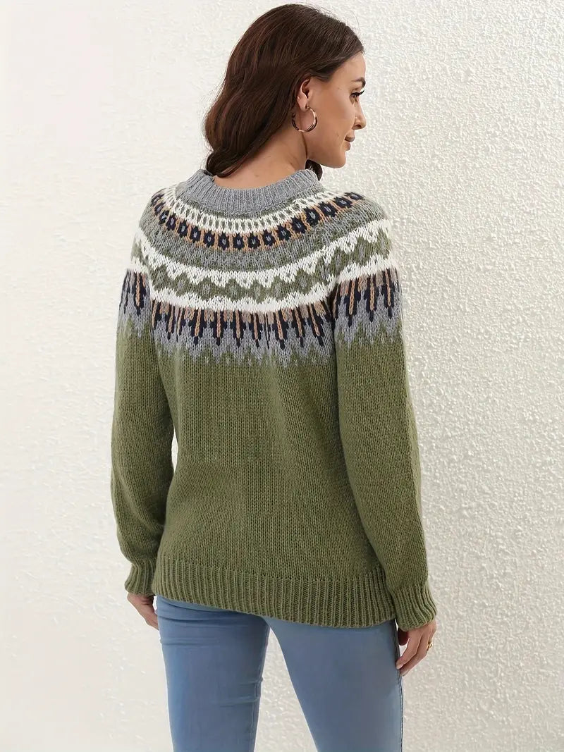 Maglione alla moda da donna con motivo