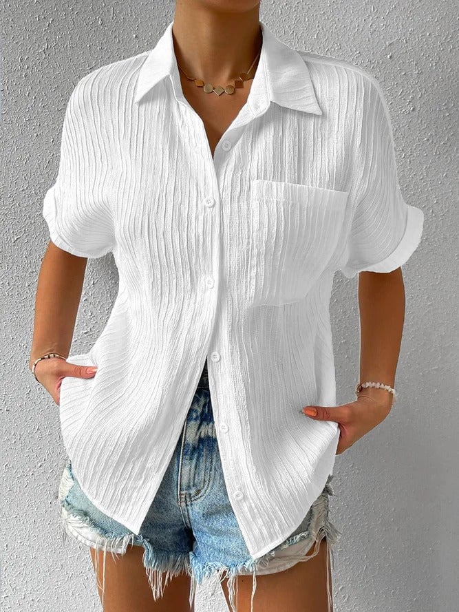 ZAHRINA E CLASSICA BLOUSE CON COLLO