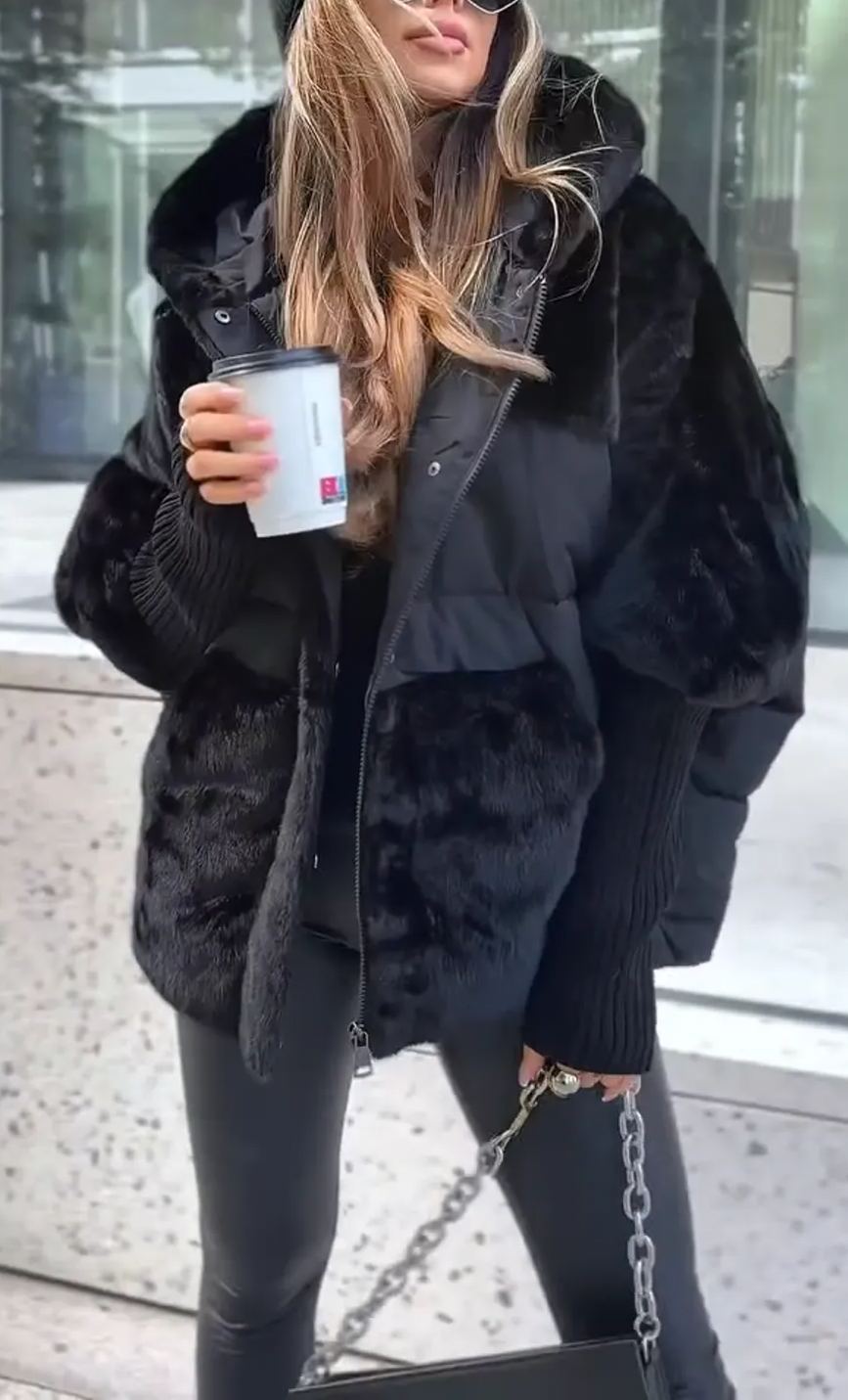 Riley™ - Giacca Bomber con Cappuccio Moderna e Lussuosa
