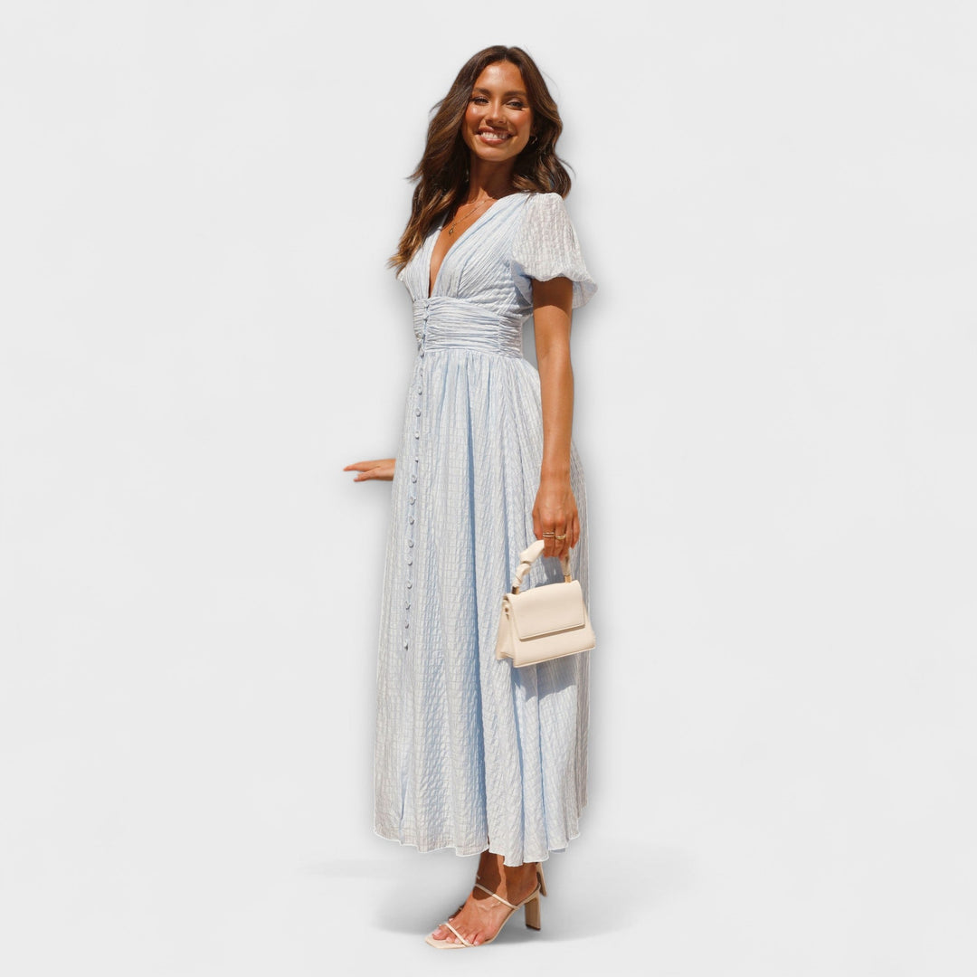 Enrica – Maxikleid mit V-Ausschnitt