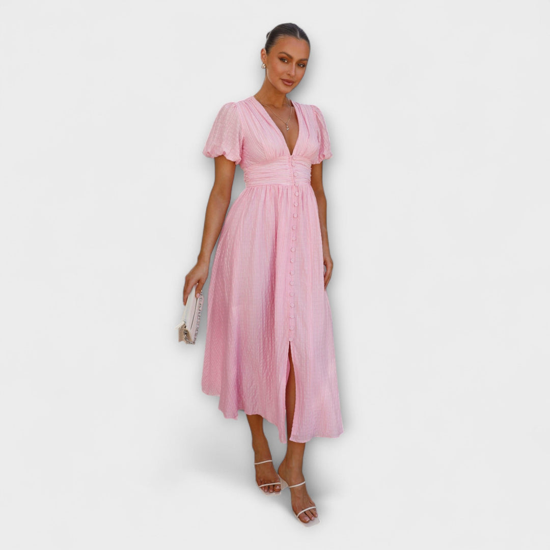 Enrica – Maxikleid mit V-Ausschnitt