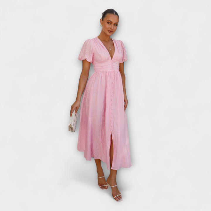 Enrica – Maxikleid mit V-Ausschnitt