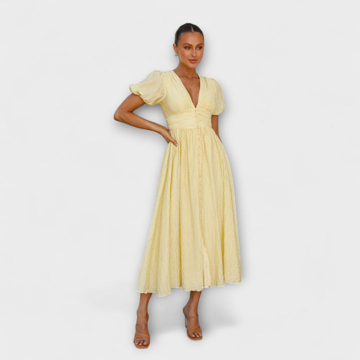 Enrica – Maxikleid mit V-Ausschnitt
