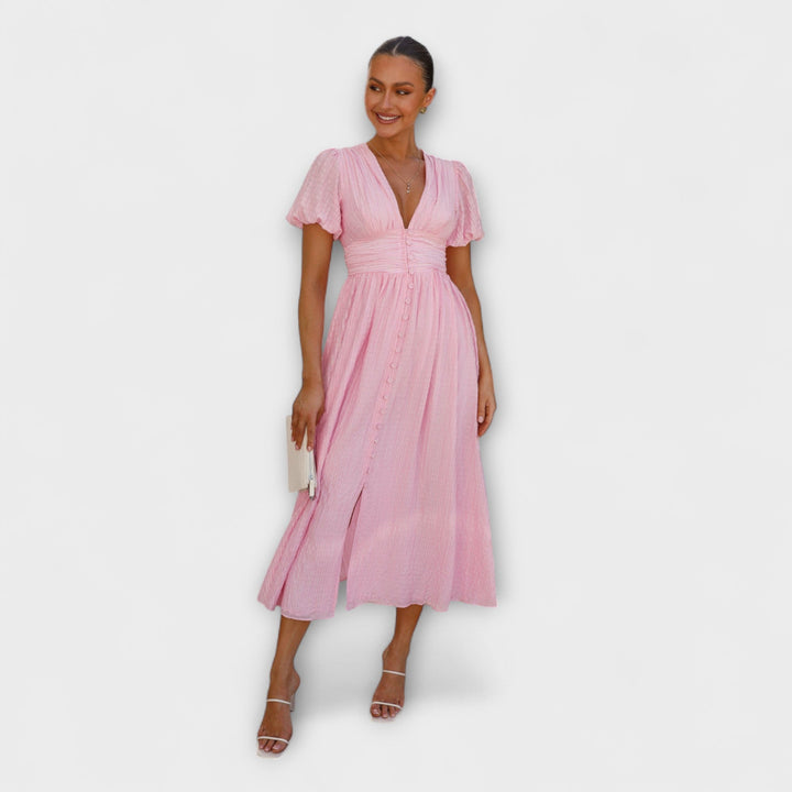 Enrica – Maxikleid mit V-Ausschnitt
