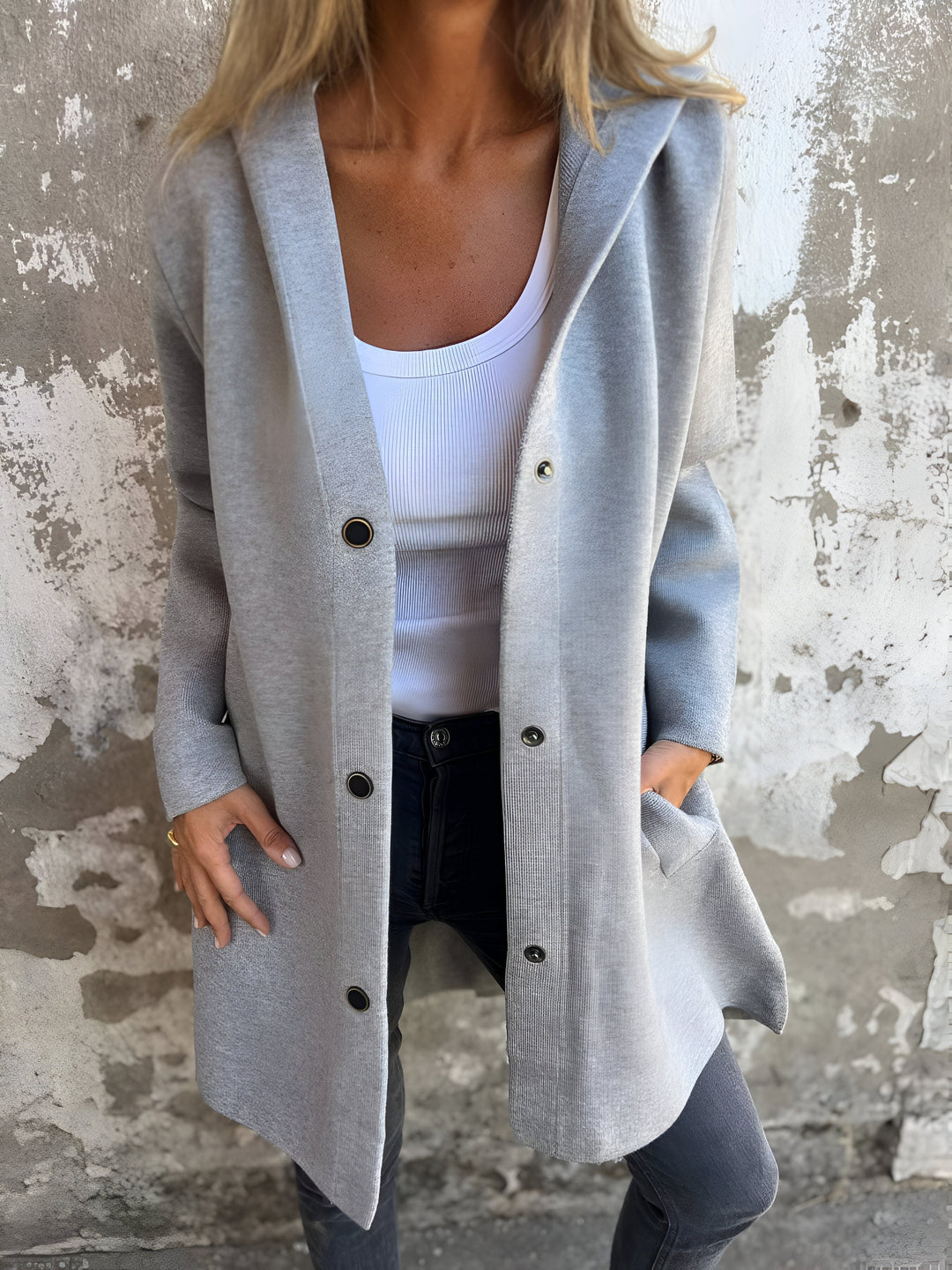 Comfi | elegante giacca con cappuccio casual