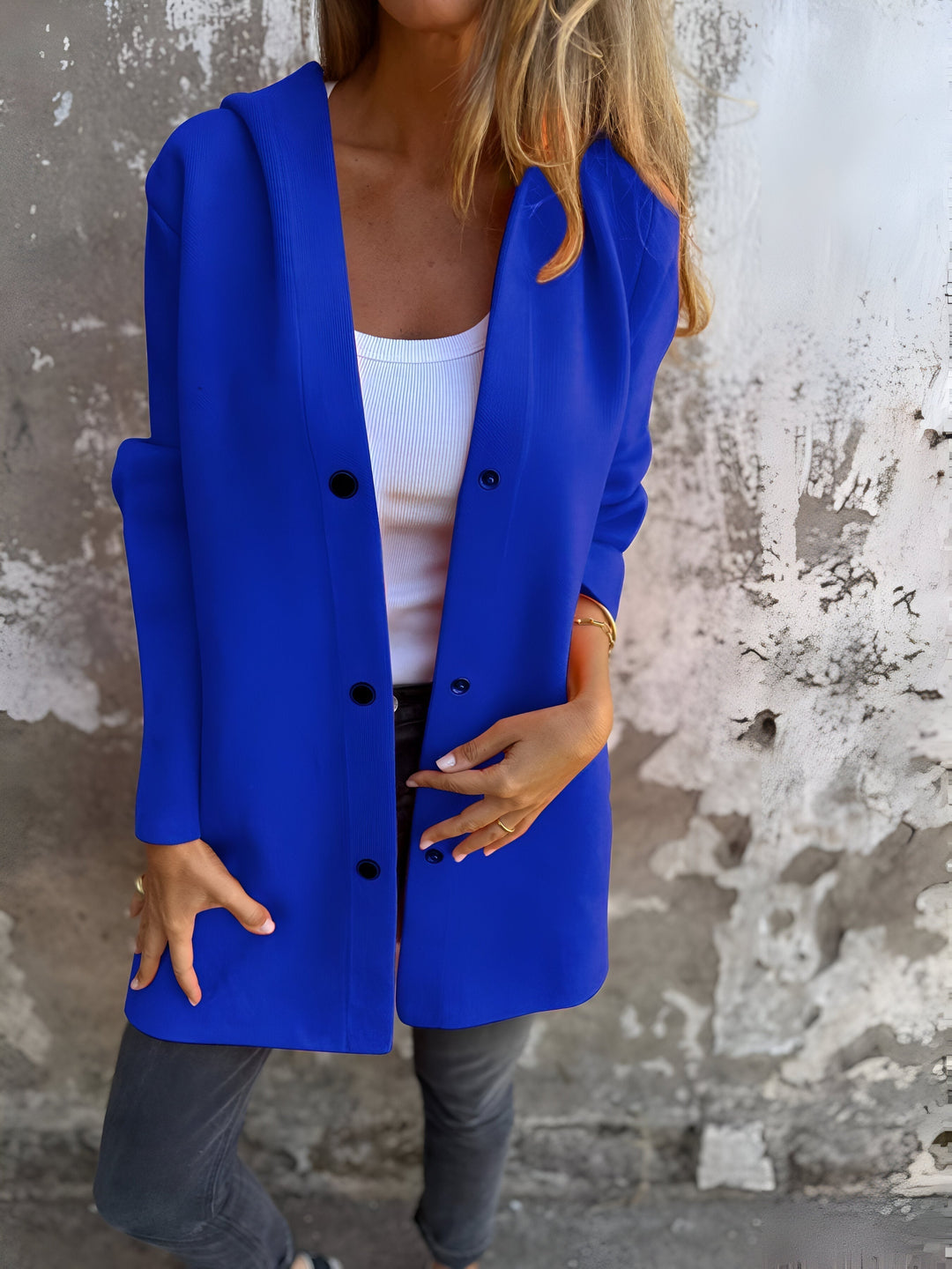Comfi | elegante giacca con cappuccio casual