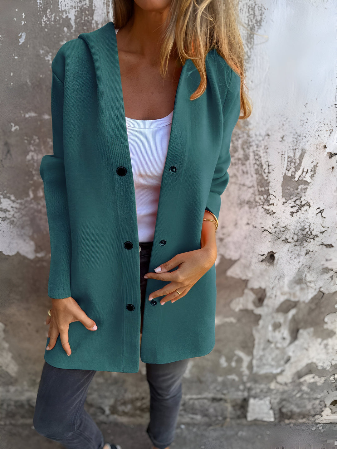 Comfi | elegante giacca con cappuccio casual