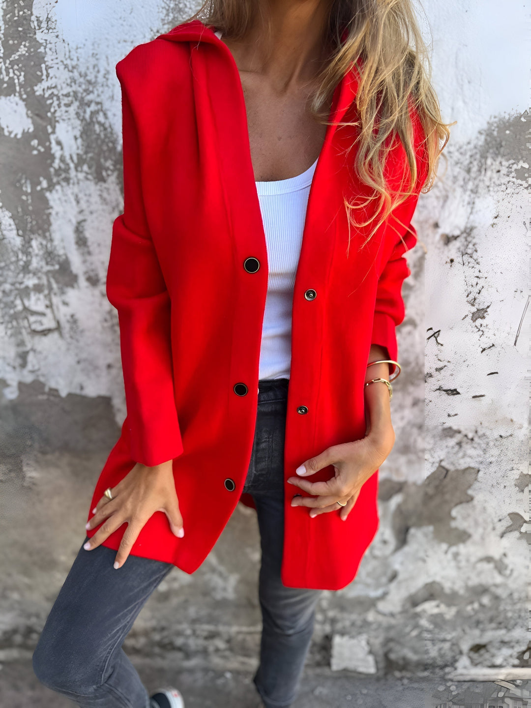 Comfi | elegante giacca con cappuccio casual