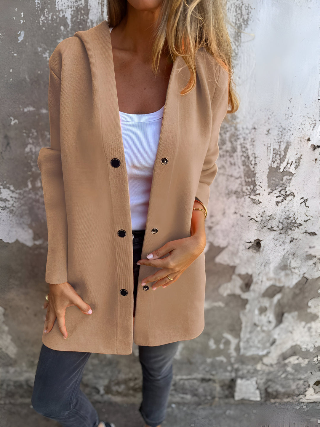 Comfi | elegante giacca con cappuccio casual