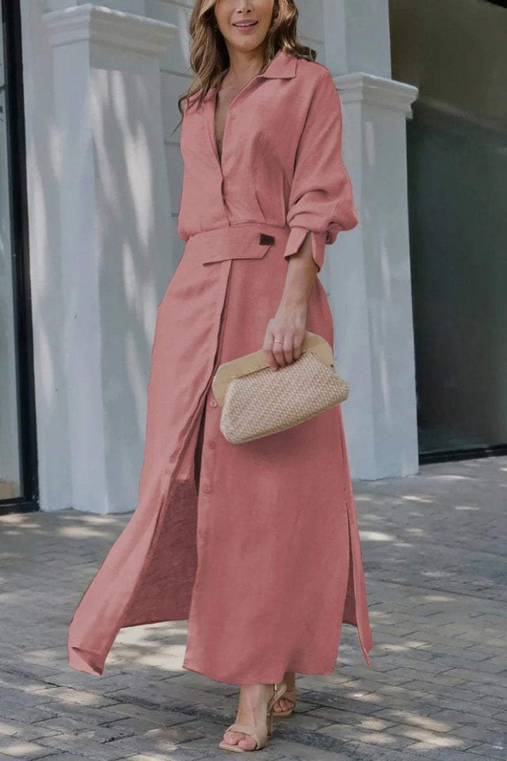 Jeanette - Abito maxi con scollo a V