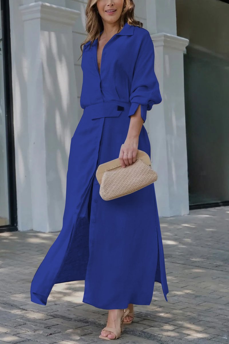 Jeanette - Abito maxi con scollo a V