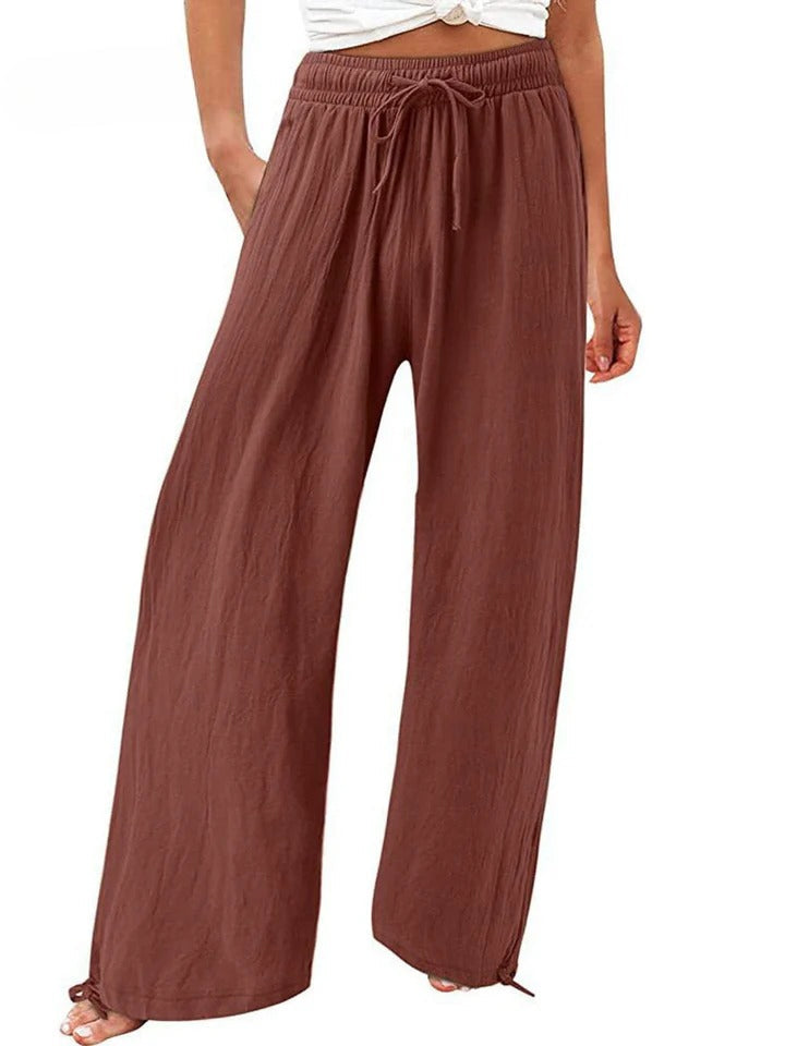 Olwen™ | Pantaloni Larghi Comodi a Gamba Larga