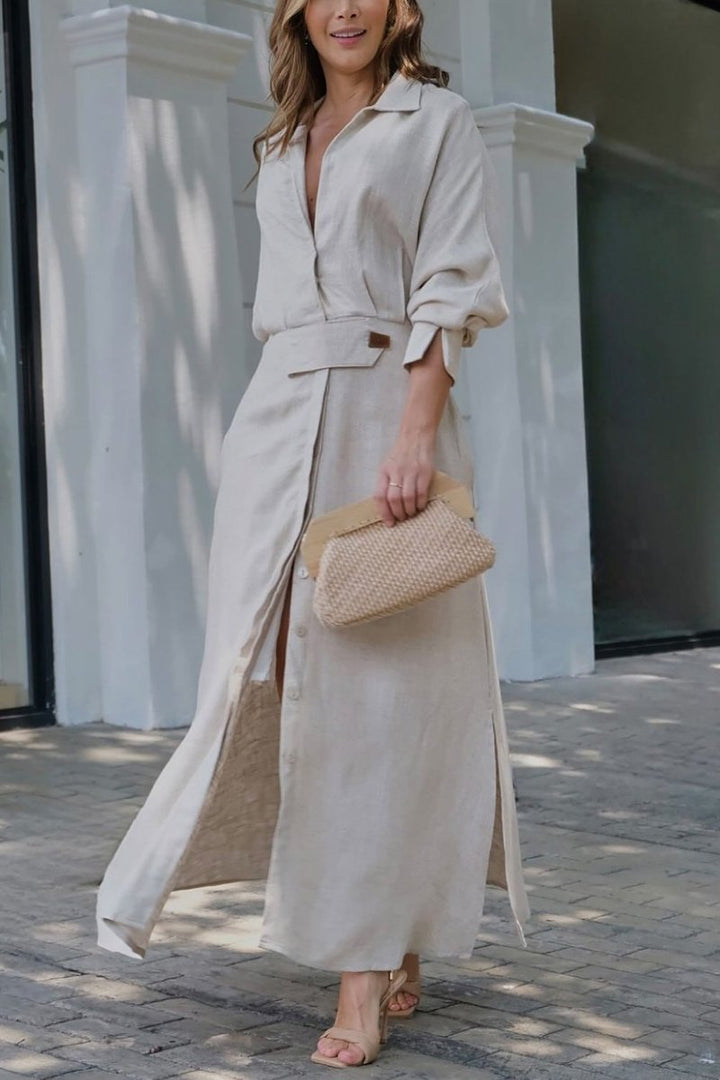 Jeanette - Abito maxi con scollo a V