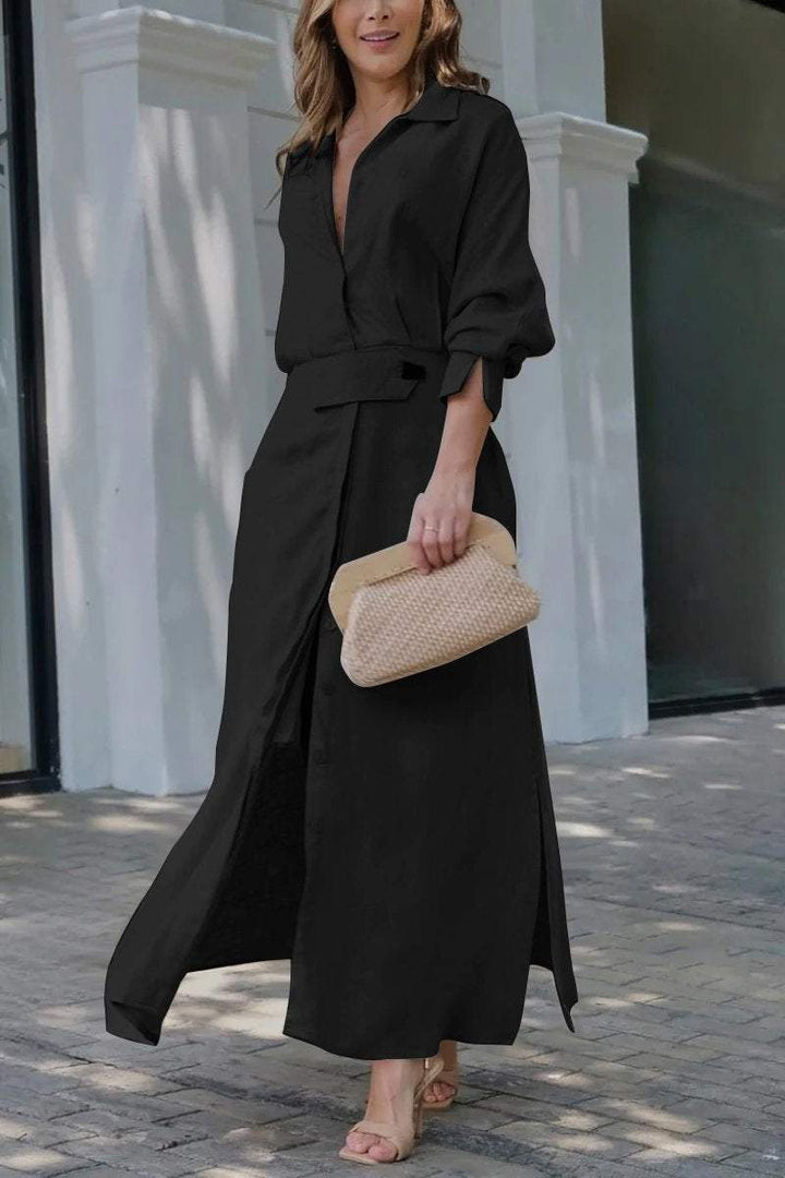 Jeanette - Abito maxi con scollo a V