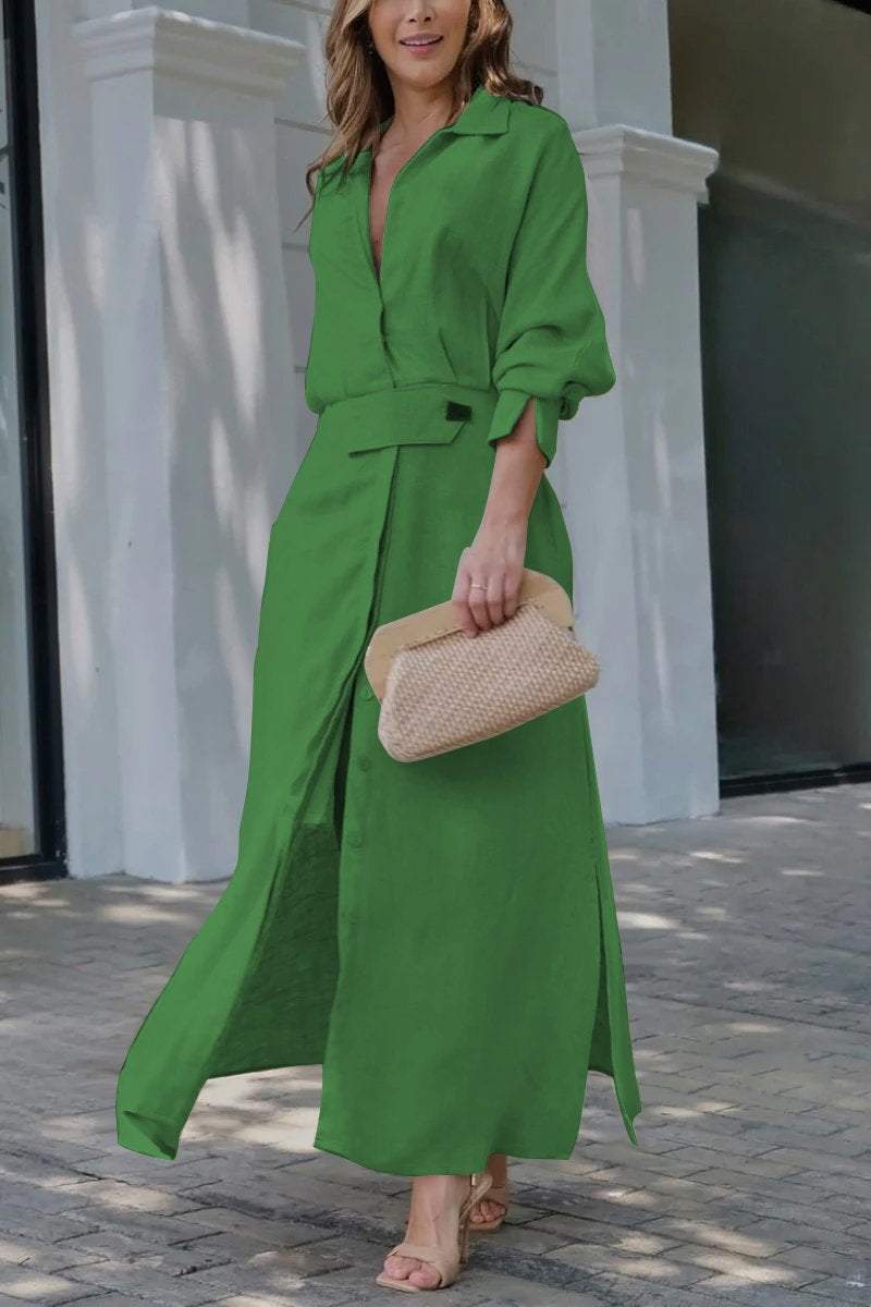 Jeanette - Abito maxi con scollo a V