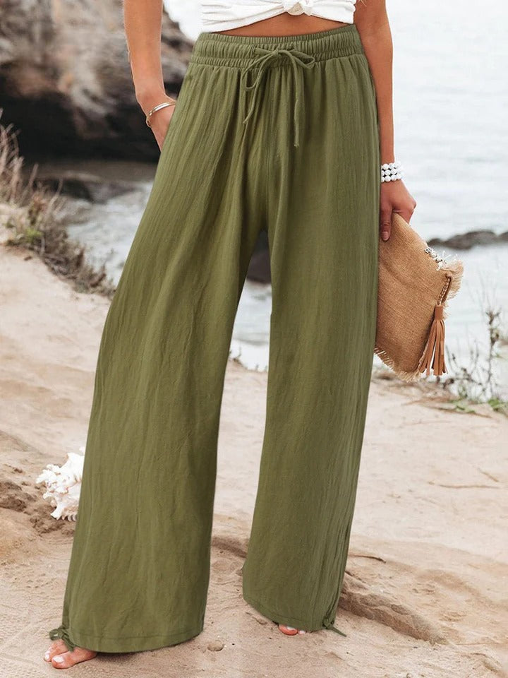 Olwen™ | Pantaloni Larghi Comodi a Gamba Larga