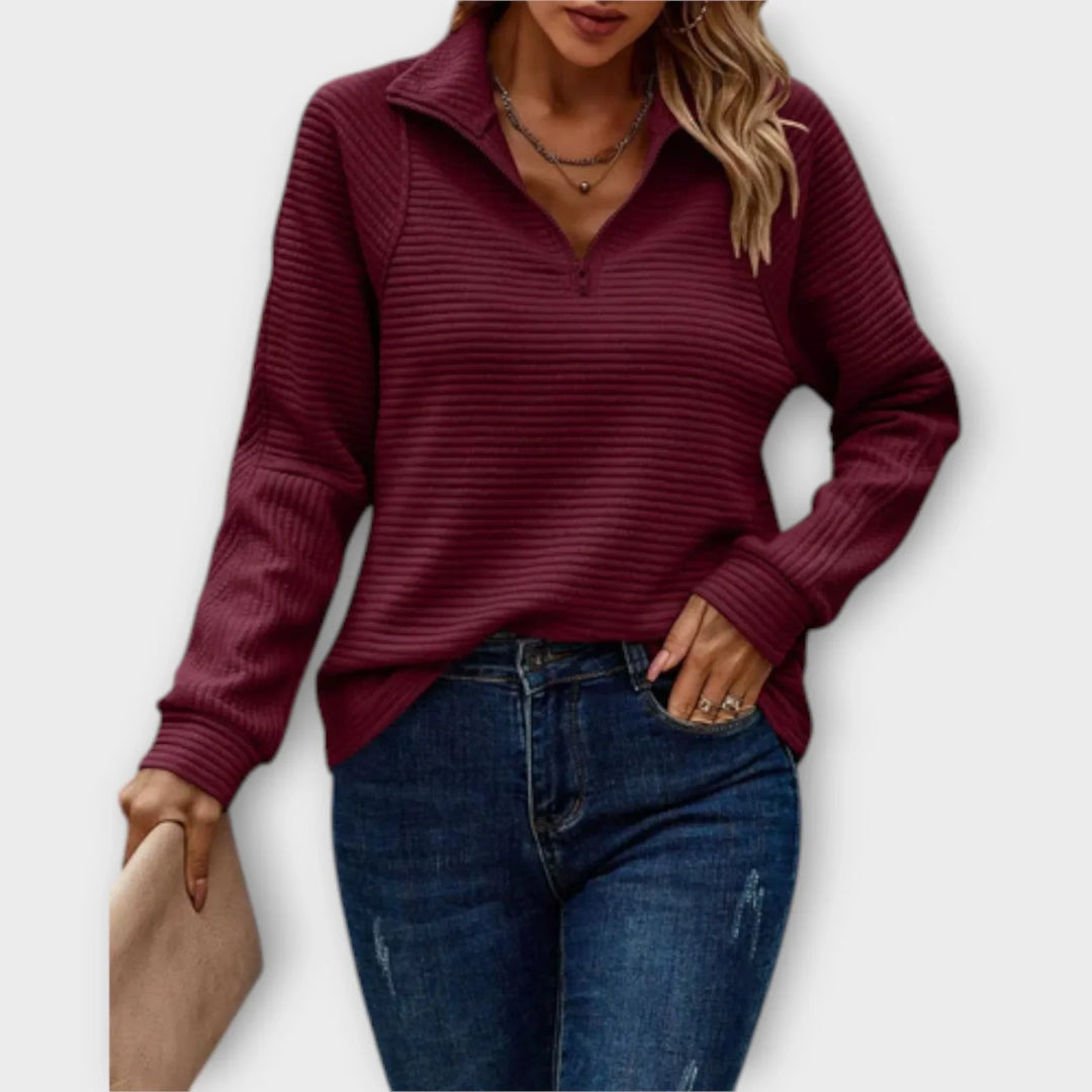 Seren – Pullover con Mezza Zip