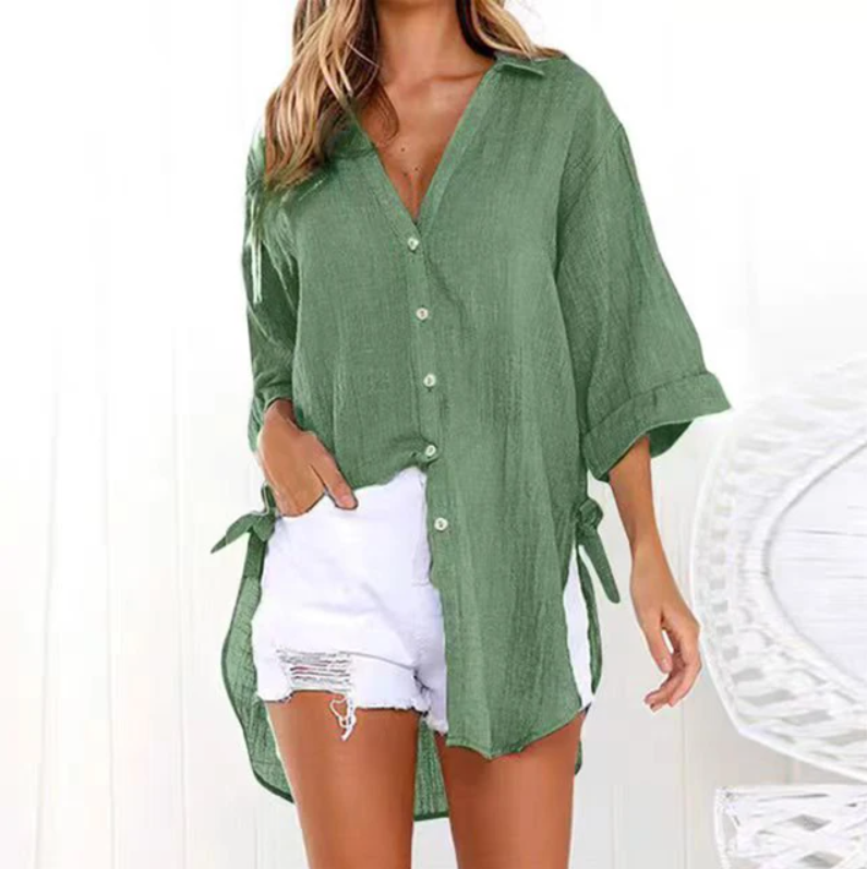 Camicia con Lacci ai Fianchi