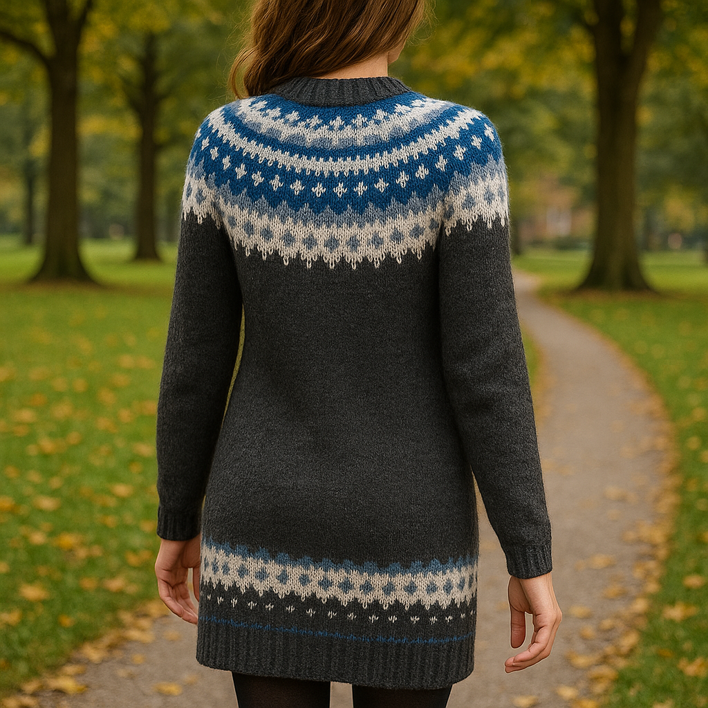 Maglione realizzato in tessuti