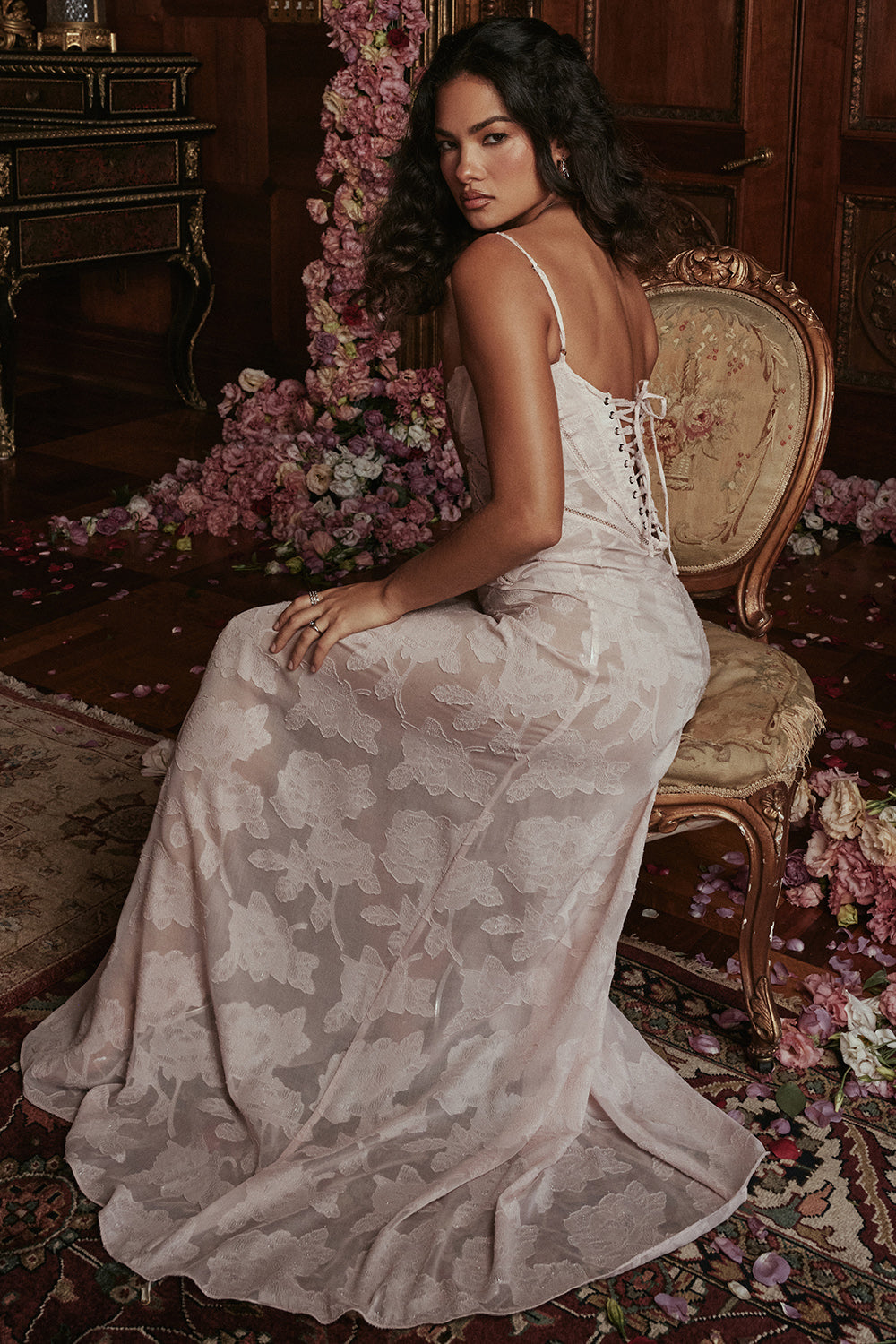 Paulette™ - Elegante abito lungo con corsetto
