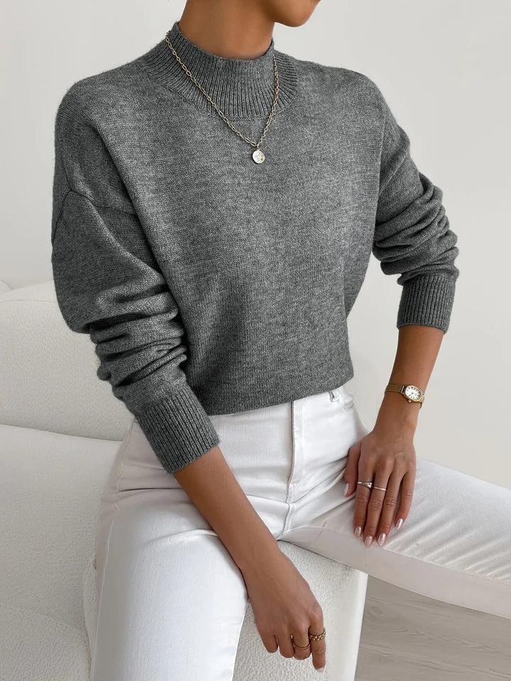 Marilena | Maglione Elegante con Collo Alto