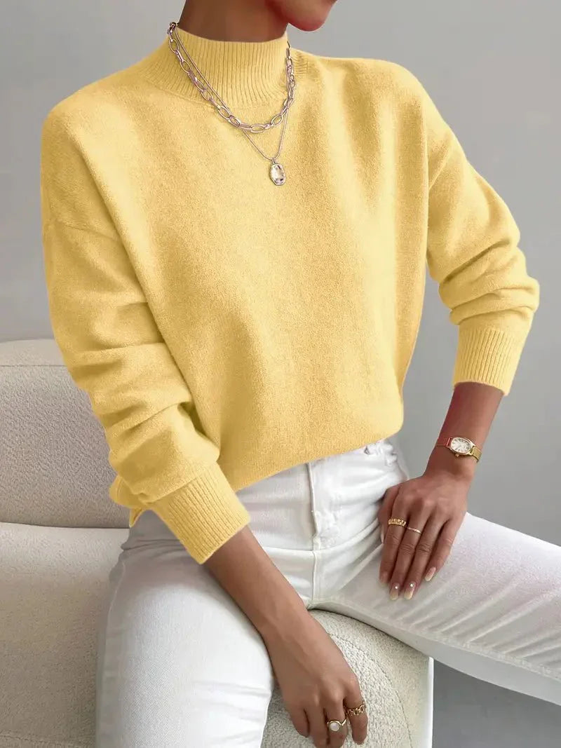 Marilena | Maglione Elegante con Collo Alto