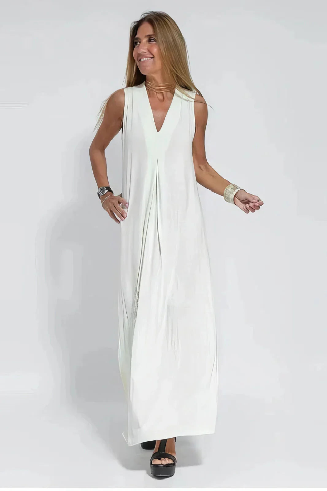 Nicole™ – Elegante Maxibito con cardigan coordinato