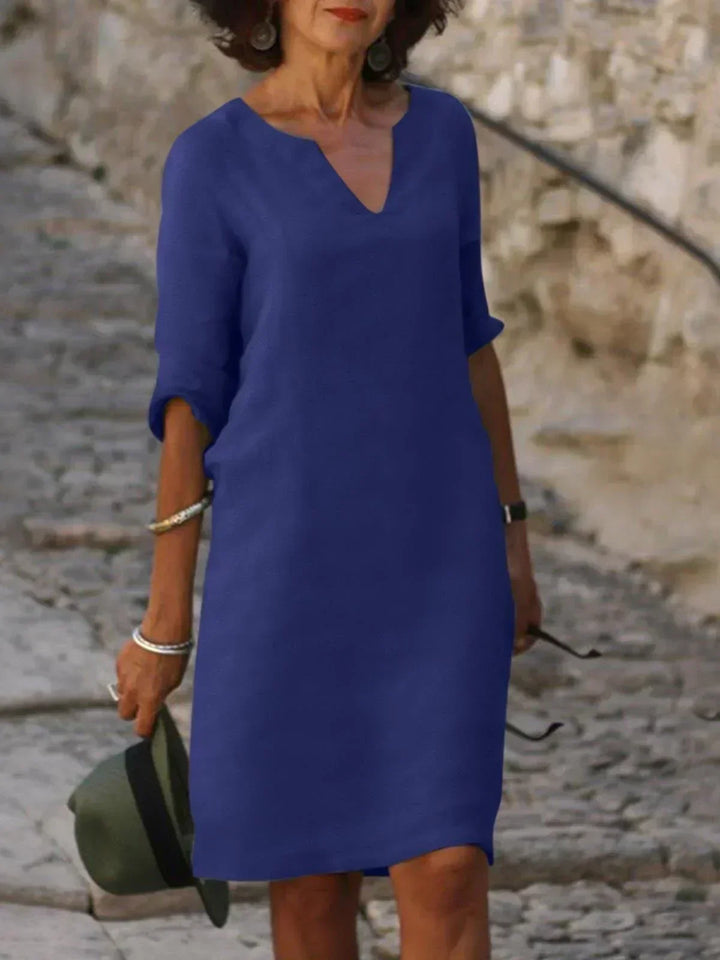 Beatrice™ - Elegante vestito Beatrice con scollatura a V rialzata