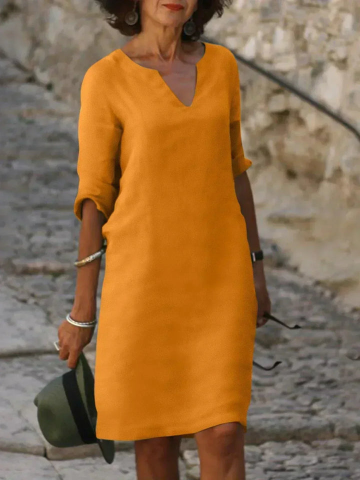 Beatrice™ - Elegante vestito Beatrice con scollatura a V rialzata