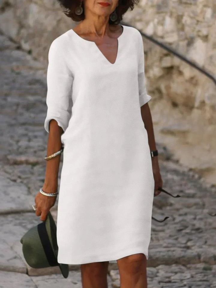 Beatrice™ - Elegante vestito Beatrice con scollatura a V rialzata