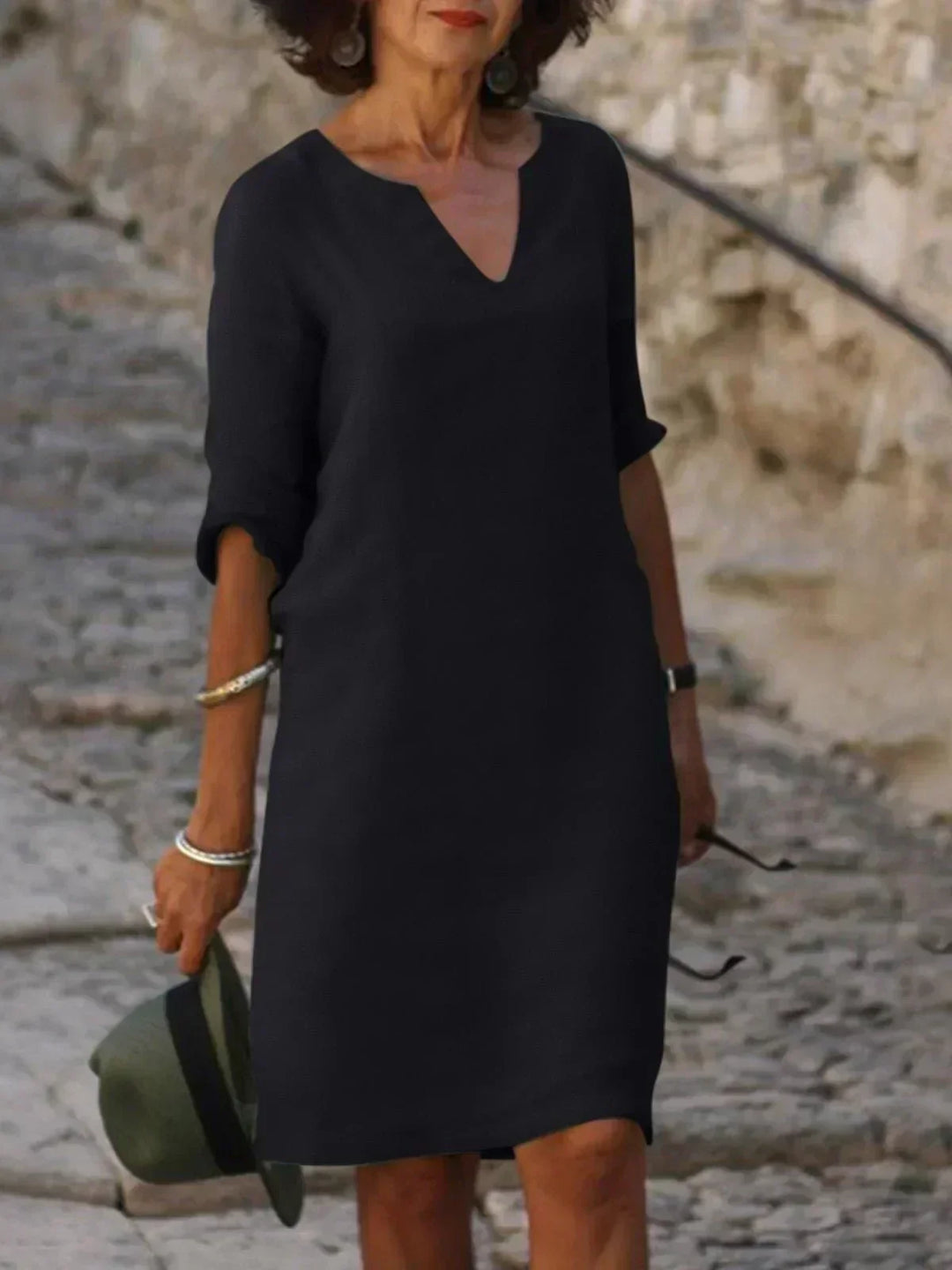 Beatrice™ - Elegante vestito Beatrice con scollatura a V rialzata