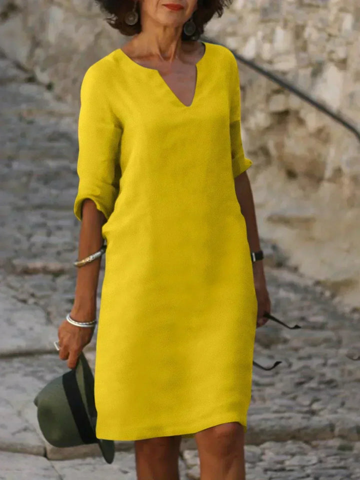 Beatrice™ - Elegante vestito Beatrice con scollatura a V rialzata