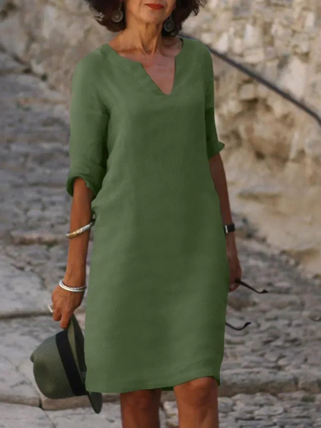 Beatrice™ - Elegante vestito Beatrice con scollatura a V rialzata