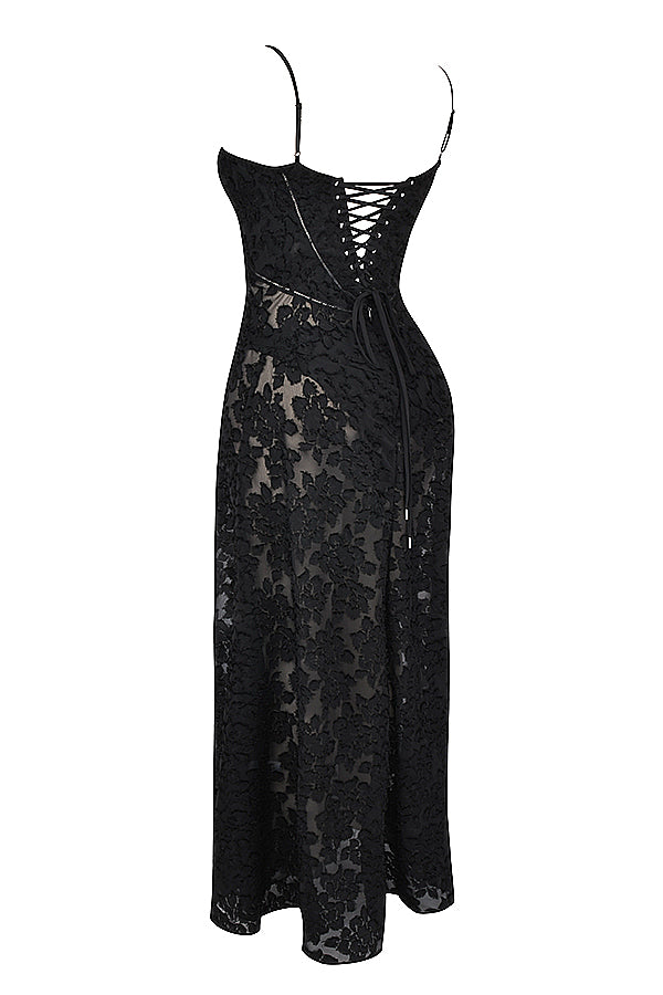 Paulette™ - Elegante abito lungo con corsetto