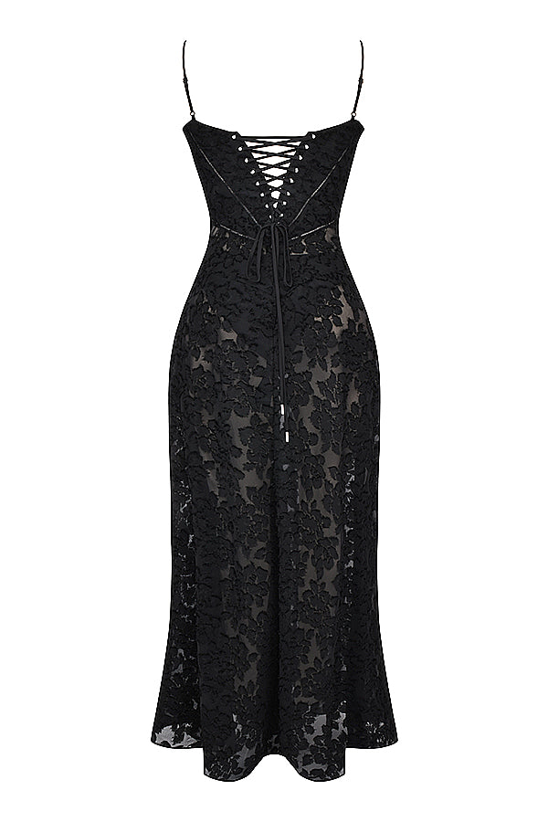 Paulette™ - Elegante abito lungo con corsetto