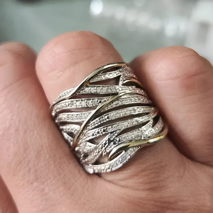 Anello Torciglione Multistrato Elegante