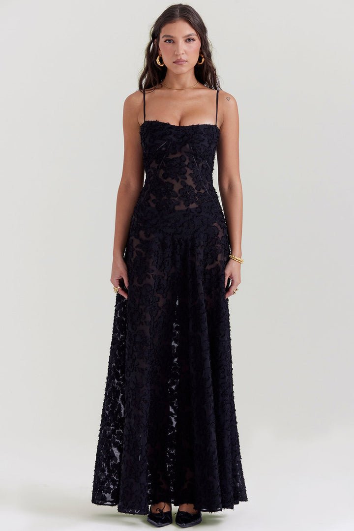 Paulette™ - Elegante abito lungo con corsetto