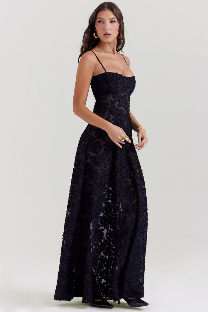 Paulette™ | Elegante Abito Lungo con Corsetto