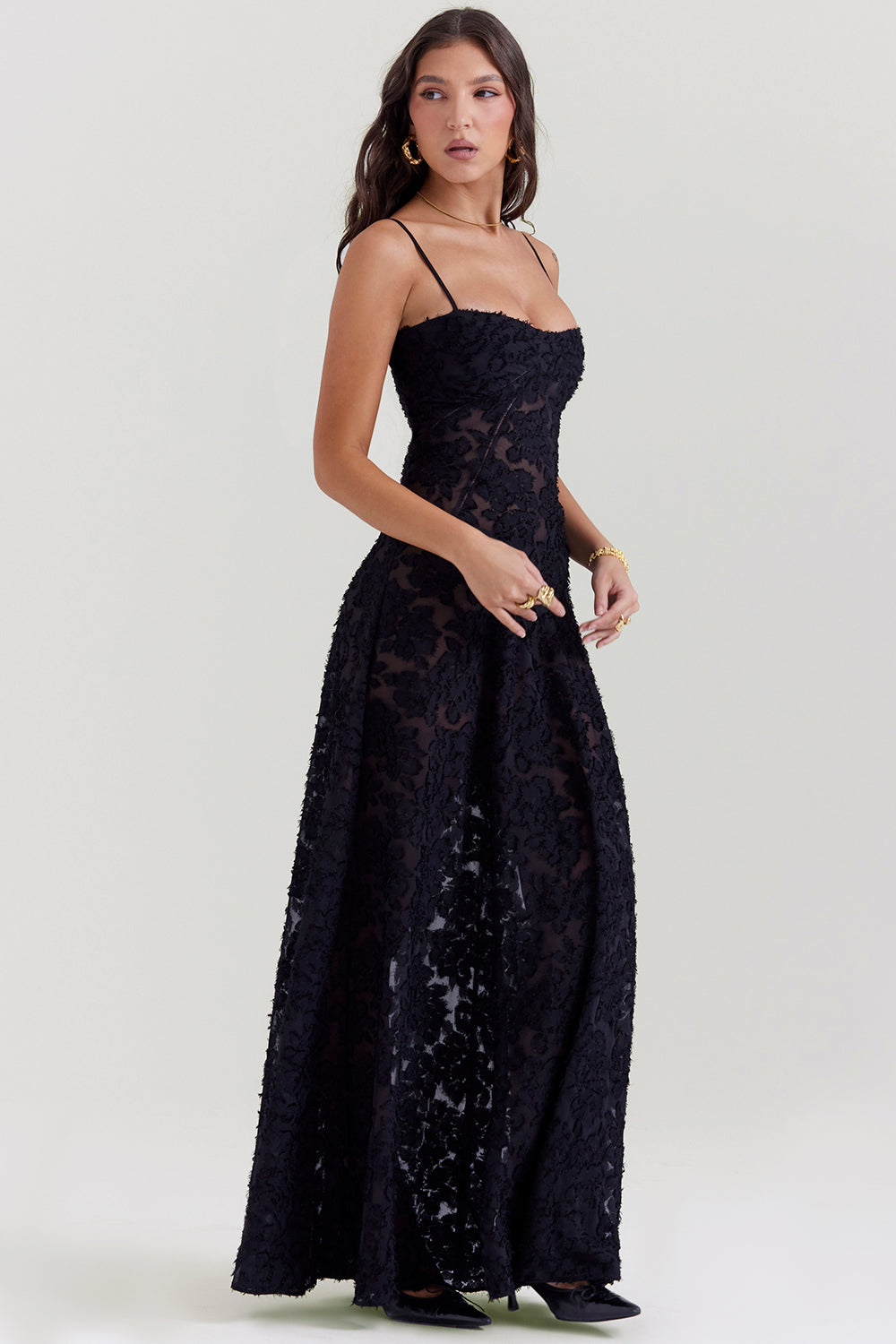 Paulette™ - Elegante abito lungo con corsetto