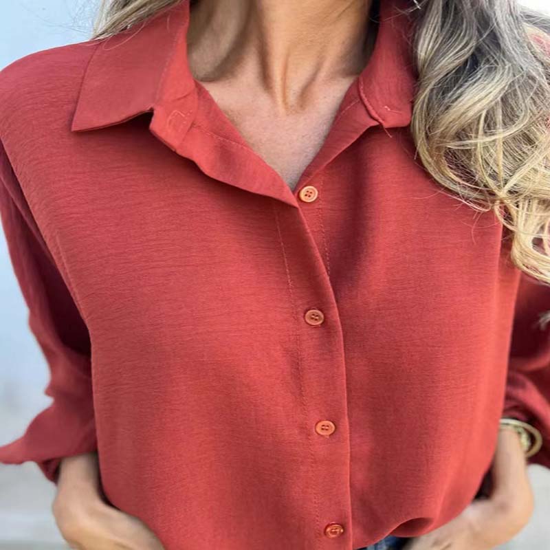 CORNELIA - BLUSA CLASSICA A MANICHE LUNGHE