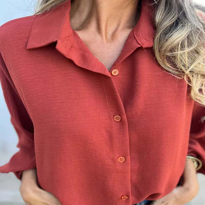 CORNELIA - BLUSA CLASSICA A MANICHE LUNGHE
