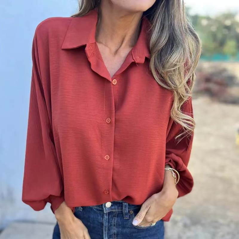 CORNELIA - BLUSA CLASSICA A MANICHE LUNGHE